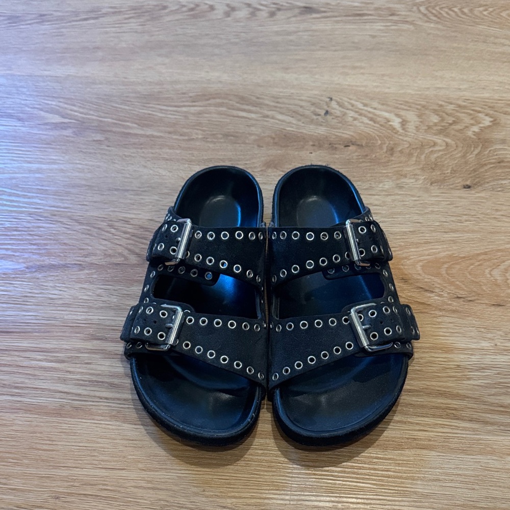 Isabel Marant Black Lennya Sandals